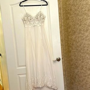 Miguelina cotton long dress; Size S